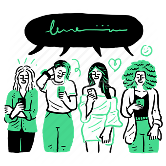 chat, conversation, woman, people, group, talk